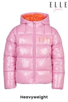 ELLE Pink Logo Puffer Coat (867492) | $129 - $154