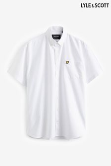 Белый - Оксфордская рубашка размера плюс с короткими рукавами Lyle & Scott (867621) | €73