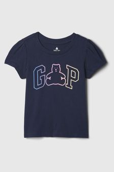 Marineblau - Gap T-Shirt mit Rundhalsausschnitt und Grafik-Print (Neugeborenes - 5 Jahre) (867775) | 12 €