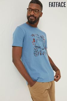 FatFace Blue Camping Graphic T-Shirt (869995) | €17.50