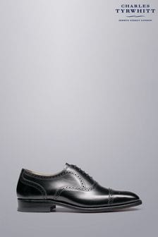 Charles Tyrwhitt Black Leather Oxford Brogues Shoes (870251) | $239