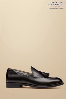 Charles Tyrwhitt Black Leather Tassel Loafers (870405) | €172
