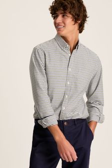 Blue/Green - Joules Welford Cotton Check Shirt (870806) | kr910