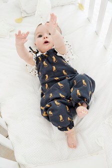 Salopette et body en jersey à motif léopard (0 mois - 2 ans)