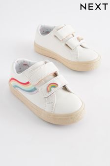 White Wide Fit (G) Rainbow Trainers (871044) | $32 - $36