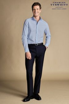 Charles Tyrwhitt Blue Stripe Slim Fit Suit Trousers (871120) | $188