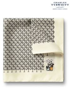 Бежевый - Шелковый платок для нагрудного кармана Charles Tyrwhitt Medallion (871202) | €33