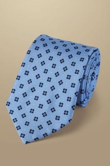 Cravată de mătase cu model Imprimeuri Charles Tyrwhitt Medallion (871345) | 209 LEI