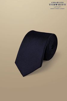 Dunkelblau - Charles Tyrwhitt schmal geschnitten-Krawatte aus Seide, fleckenabweisend (871350) | 55 €