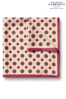 Розовый - Шелковый платок для нагрудного кармана Charles Tyrwhitt Medallion (871351) | €33