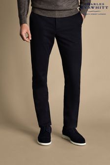 Charles Tyrwhitt Dark black Classic Fit Ultimate non-iron Chino Trousers (871633) | SGD 155