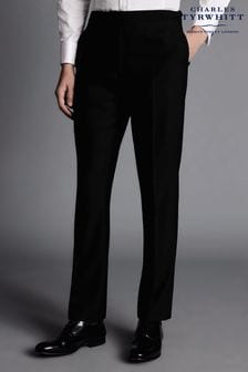Charles Tyrwhitt Black Slim Fit Dinner Suit Trosusers (871684) | AED721