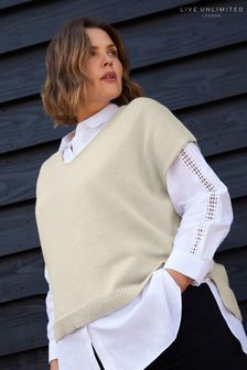 Live Unlimited Curve Natural knitted Cotton Vest (871784) | kr896