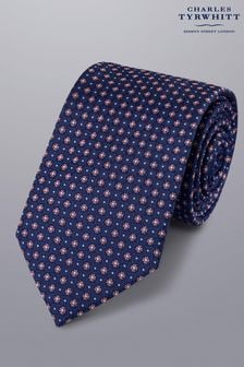 Charles Tyrwhitt маленький шелковый галстук с цветочным принтом (871786) | €46