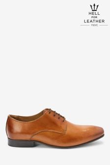 Tan Brown Regular Fit Leather Derby Shoes (871961) | BGN 134