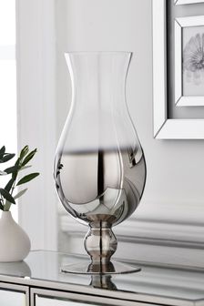 Silver Ombre Footed Flute Glass Vase (871995) | kr447