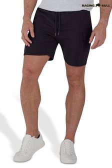 Raging Bull Jersey Stretch Waist Cargo Black Shorts (872133) | €37