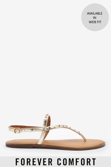 Sandales Forever Comfort® cloutées à entredoigt