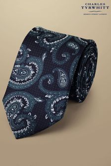 Albastru - Cravată de mătase cu imprimeu paisley Charles Tyrwhitt (872350) | 298 LEI