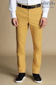 Charles Tyrwhitt Yellow Classic Fit Ultimate non-iron Chino Trousers (872358) | AED444