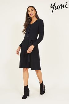 黑色 - Yumi針織高腰連衣裙 (872393) | NT$2,570