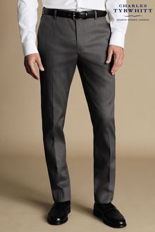 Charles Tyrwhitt Classic Fit Smart Texture Trousers
