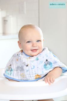 aden + anais™必備款太空探險家棉紗嬰兒防溢奶圍兜 (872797) | NT$470