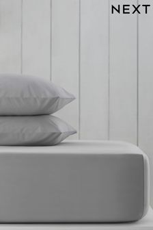 Silver Grey Cotton Rich Deep Fitted Sheet (872903) | €18 - €27