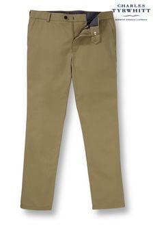 Зеленый свет - Charles Tyrwhitt классические брюки чинос без застежки Ultimate (873054) | €124