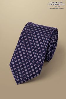 Charles Tyrwhitt Mini Geo Print Silk Slim Tie