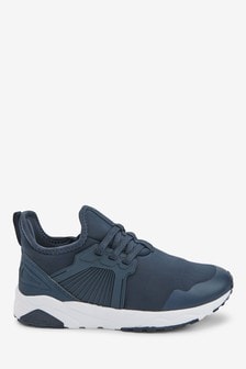 Navy Blue Elastic Lace Trainers (873226) | $36 - $53