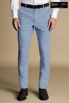 Синий - Charles Tyrwhitt классические брюки чинос без застежки Ultimate (873228) | €110
