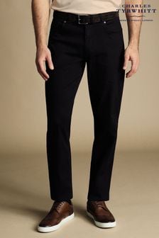 Charles Tyrwhitt black Twill Classic Fit 5 Pocket Jeans (873330) | $127