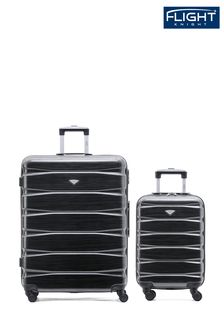 Juego de 2 maletas de viaje rígidas grande para facturar y pequeña de equipaje de mano (873360) | 156 €