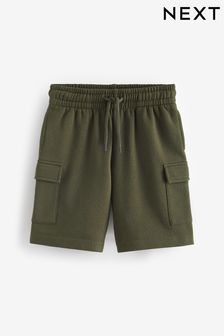 Verde kaki - Pantaloni scurți cargo Jerseu (3-16ani) (873363) | 58 LEI - 91 LEI