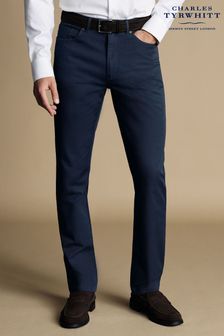 Blau - Charles Tyrwhitt Twill Classic Fit 5 Pocket Jeans (873372) | 125 €
