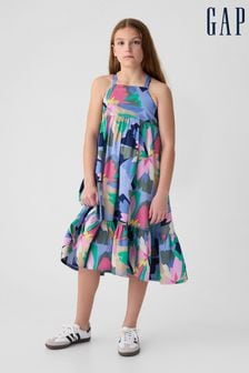 Gap Blue Floral Print Midi Dress (4-13yrs) (873500) | €50