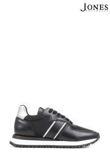 Jones Bootmaker Consciously Crafted Tristana Apple Black Leather Trainers (873676) | KRW162,600