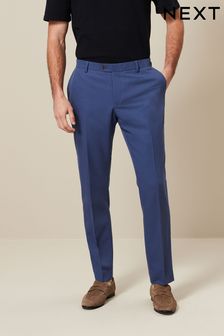 Kobaltno modra - Ozek kroj - Raztegljiva moška obleka Motionflex: hlače (873814) | €37