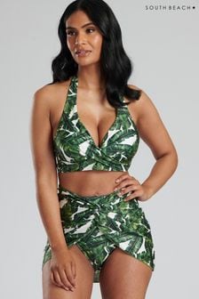 South Beach Green Twisted Beach Skirt Cover-Up (873930) | kr480