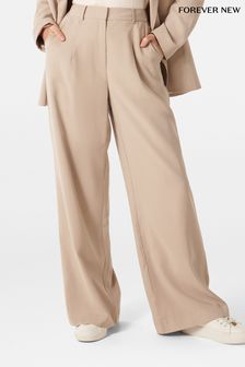 Forever New Nude Fran Wide Leg Trousers (874065) | €77