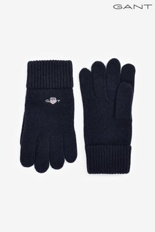 Czarne rękawiczki wełniane Gant Shield (874101) | 142 zł