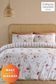 Catherine Lansfield Brushed Cotton Harvest Flowers Duvet Cover Set (874230) | 105 د.إ - 194 د.إ