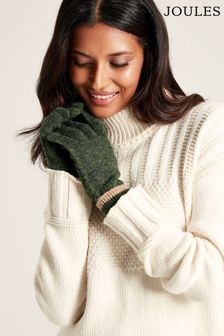 Joules Eloise Green Knitted Gloves (874286) | HK$195
