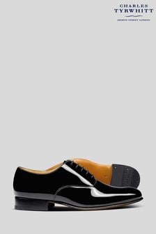 Charles Tyrwhitt Black Patent Oxford Shoes (875185) | $223