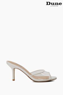 Dune London White Markie Vinyl Vamp Mules (875330) | €134