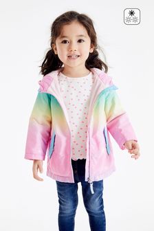 Anorak imperméable à motif licorne arc-en-ciel (3 mois - 7 ans)