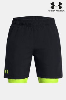 Negru - Under Armour Woven 2-in-1 Shorts (875494) | 191 LEI