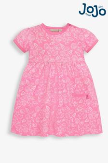 JoJo Maman Bébé Orchid Girls' Shell Print Summer Dress (876044) | $30