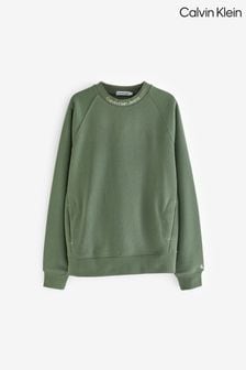 Calvin Klein Kids Green Intarsia Fleece Sweatshirt (876118) | €31